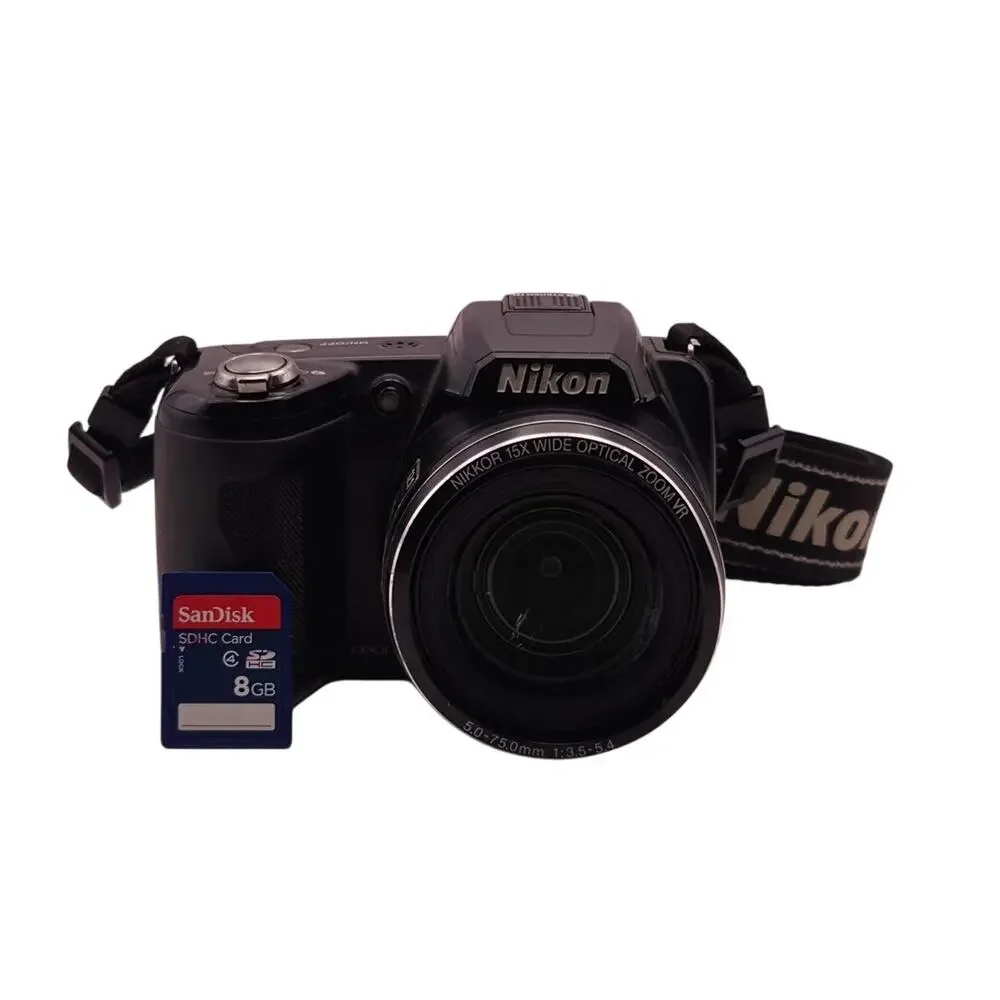 For Parts Nikon Coolpix L110 Tested 12.1MP Digital Camera With SDHC Card READ